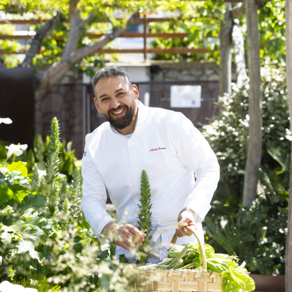 chef nicola somma nell'orto di laqua countryside